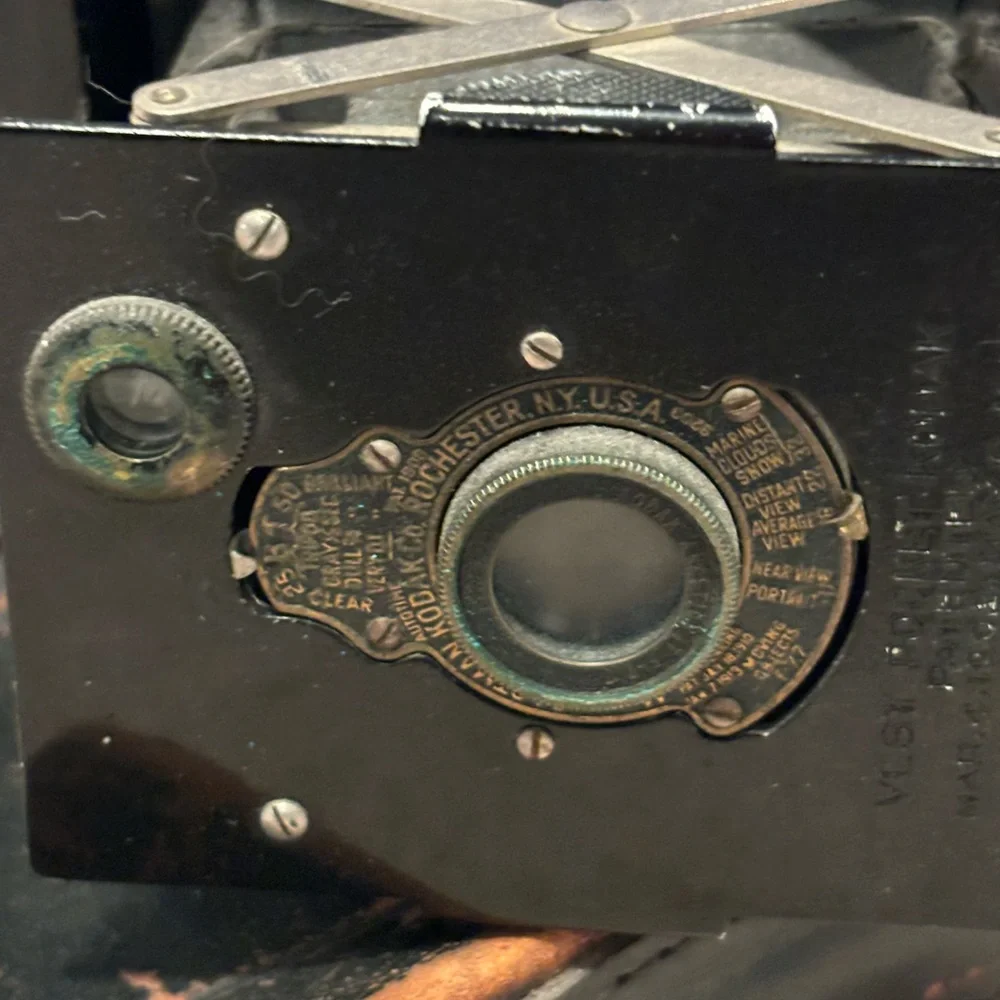 Vintage Vest Pocket Autographic Kodak Black Folding Camera Antique 1913